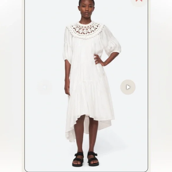 Sea New York Crochet Yoke Maxi Dress – Size L - Picture 13 of 13